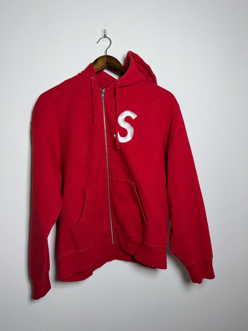 Supreme S-logo zip up Hooded Sweatshirt